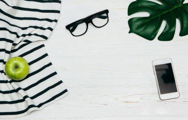 Yaşam tarzı sabah kavramı masada