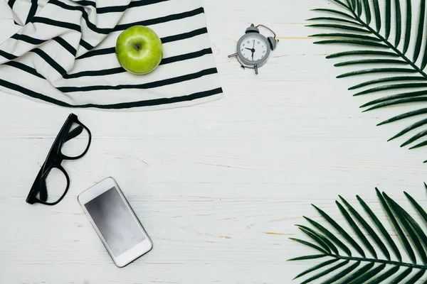 Lifestyle Morgenkonzept Auf Dem Tisch — Stockfoto