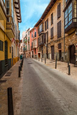 Palma de Mallorca sokak görünümü dikey