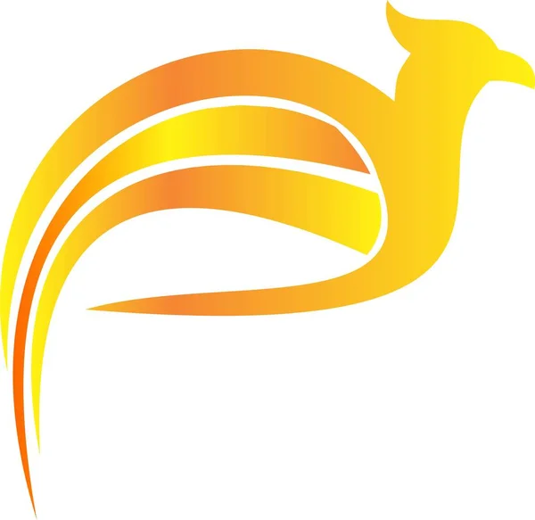 Logo oiseau faucon flamboyant — Image vectorielle