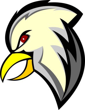 Kartal kuş çizgi film logosu