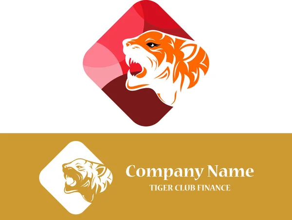Tiger roar logo — Stock Vector