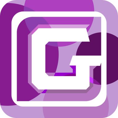 logo G harfi renkli soyut