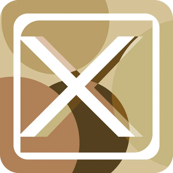 Logotyp bokstaven X färgglad abstrakt — Stock vektor