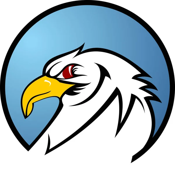 Logo Orzeł ptak proste — Wektor stockowy
