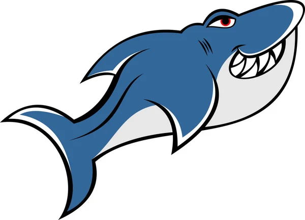 Kreskówka logo blue shark Grafika Wektorowa