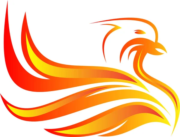 Phoenix kuş logosu — Stok Vektör