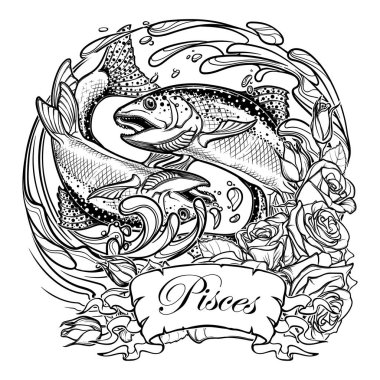Download Pisces The Fishes Free Vector Eps Cdr Ai Svg Vector Illustration Graphic Art