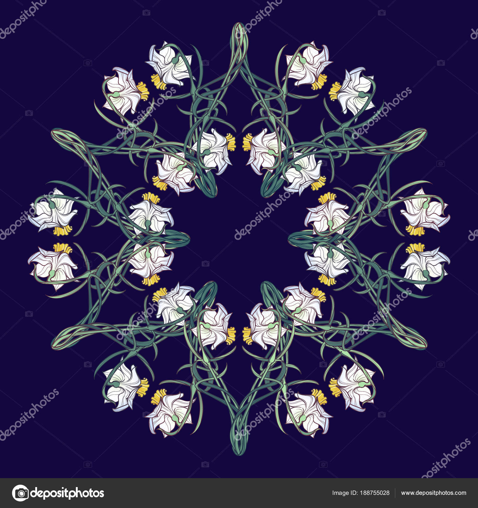 Fleurs De Printemps Narcisses Fleurs Entrelacées Dans Un