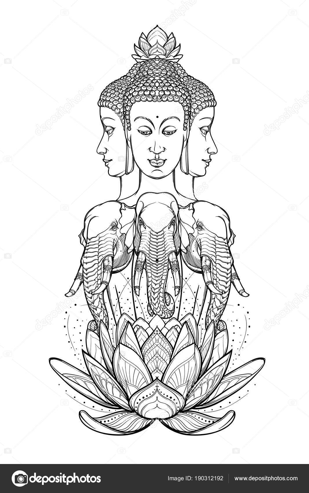 Fuyez les religions de Babylone Depositphotos_190312192-stock-illustration-statue-representing-trimurti-trinity-of