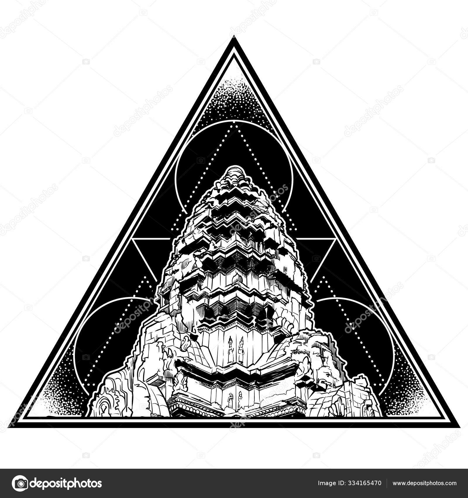 instrument de musique triangle isolé sur fond blanc. illustration