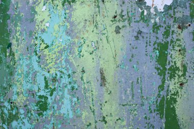 Çok renkli peeling duvar dokusu ve arka plan. b ile yüzey