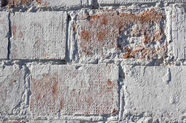 Multicolored peeling wall texture and background. Painted brickw — Stock Photo, Image