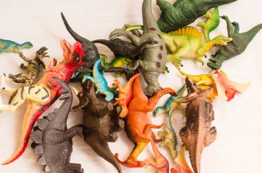 Cheboksary, Chuvashia/ Russia - June 15 2019: dinosaur figures p