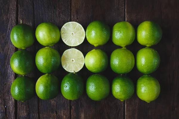 Зелений лимони фрукти — стокове фото