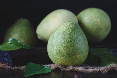 Yeşil Pomelos. Viet Nam meyvelerden