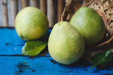 Yeşil Pomelos. Viet Nam meyvelerden