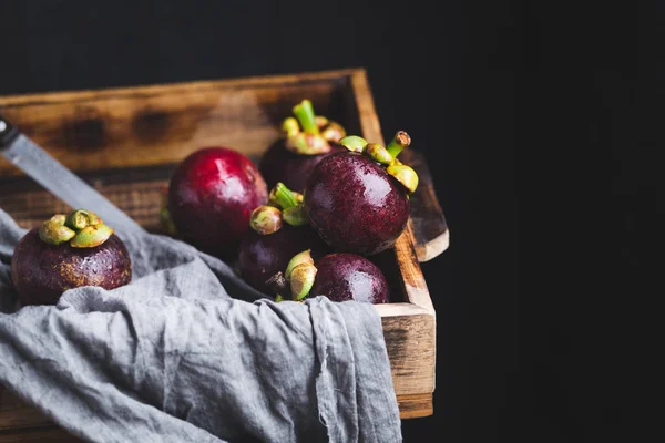 Mangostan świeże owoce — Zdjęcie stockowe