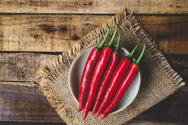 Červené Chilli Papričky Vietnamu — Stock fotografie