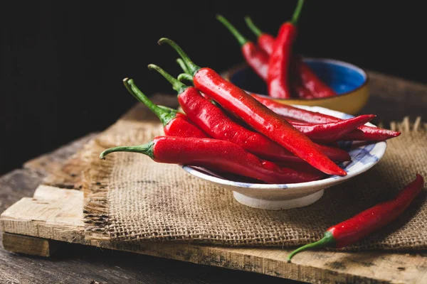 Červené Chilli Papričky Vietnamu — Stock fotografie