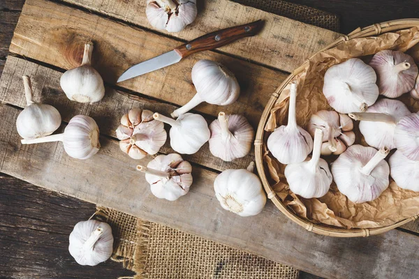 Gedroogde Knoflook Bollen Uit Vietnam — Stockfoto