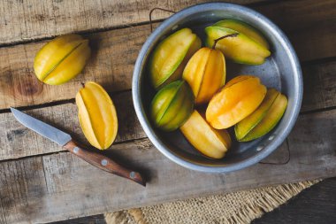 Vietnam taze olgun starfruits