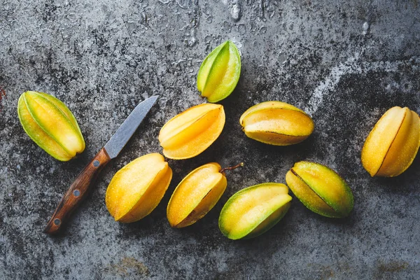 Fresh Ripe Starfruits Vietnam — Stock Photo, Image