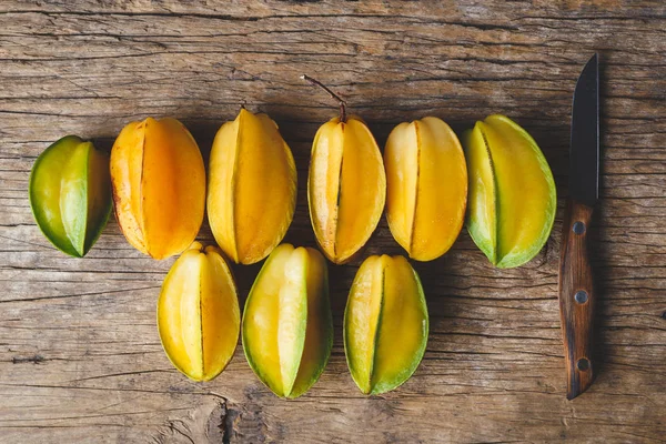 Färska Mogna Starfruits Från Vietnam — Stockfoto