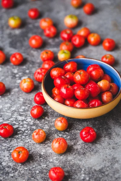 Barbados Frutas Cereja Malpighia Glabra Frutas Vietnã — Fotografia de Stock