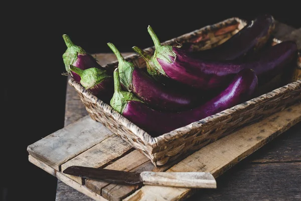 Frische Auberginen Aus Vietnam — Stockfoto