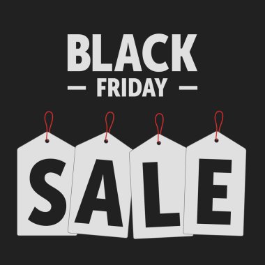 Kara Cuma İndirim etiketi