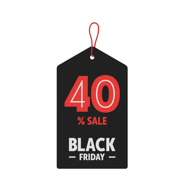 Siyah Cuma satış etiket 40 pct