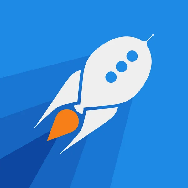 Mavi roket uçan