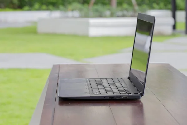 Laptop on the table. — Stock Photo, Image