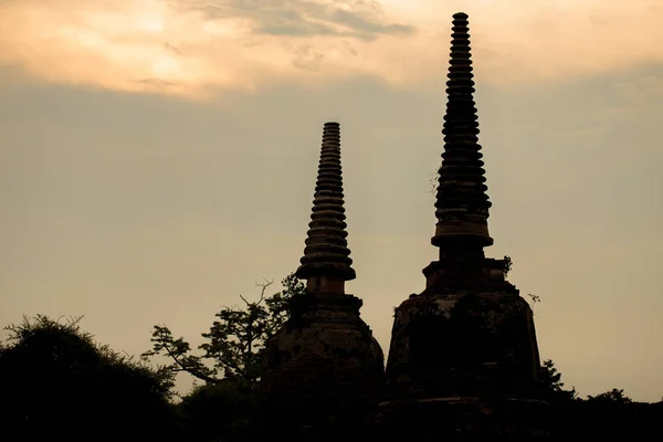 The shadow of double pagoda. — Stock Photo, Image