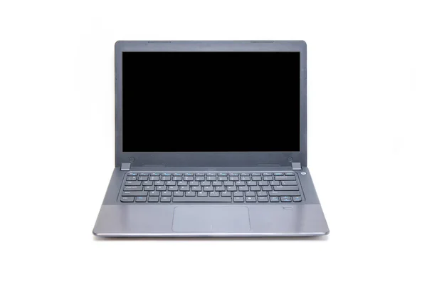 Laptop no fundo branco. — Fotografia de Stock