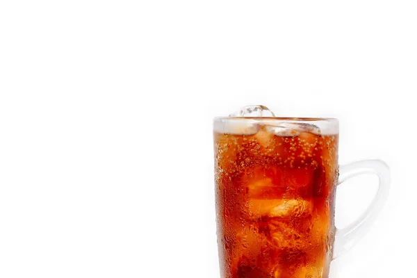 Cola in glas — Stockfoto