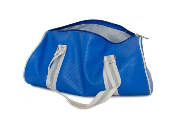 Offene blaue Tasche. — Stockfoto