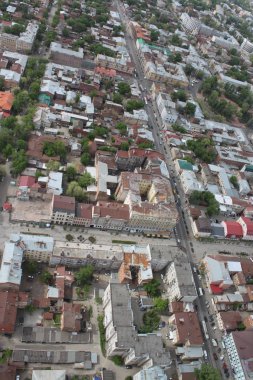şehrin Samara, havadan görünümü
