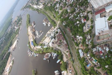 Samara kenti denizden yükseklik ile başlangıcı