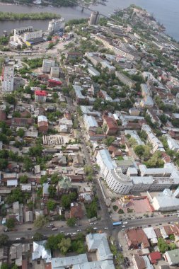Mahalleleri şehrin Samara, üstten görünüm