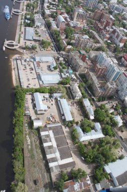 Mahalleleri şehrin Samara, üstten görünüm