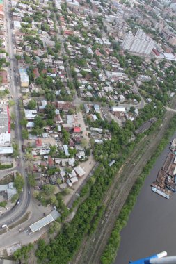 Mahalleleri şehrin Samara, üstten görünüm