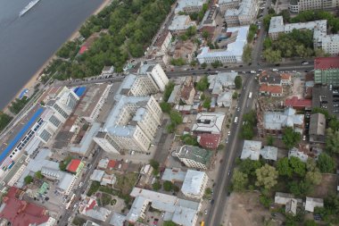 Mahalleleri şehrin Samara, üstten görünüm