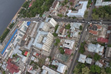 Mahalleleri şehrin Samara, üstten görünüm