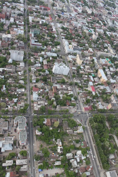 Barrios urbanos de la ciudad de Samara con altura — Foto de Stock