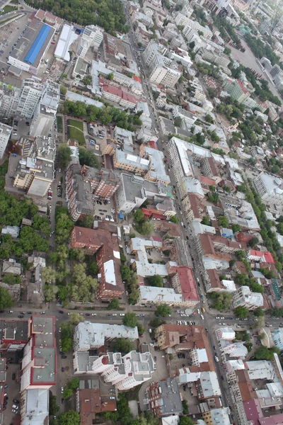 Barrios urbanos de la ciudad de Samara con altura — Foto de Stock