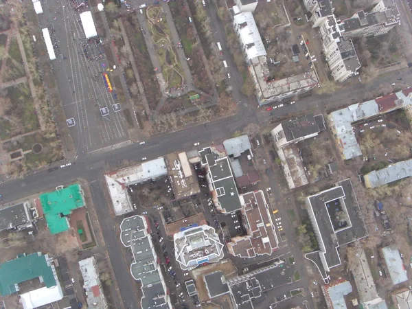 I quartieri del centro di Samara, vista dall'alto — Foto Stock
