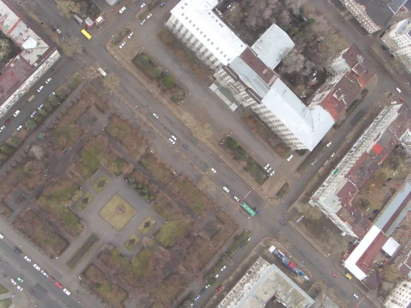 The neighborhoods of downtown Samara, top view — Stock Photo, Image