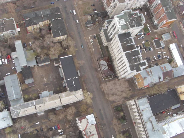 The neighborhoods of downtown Samara, top view — Stock Photo, Image